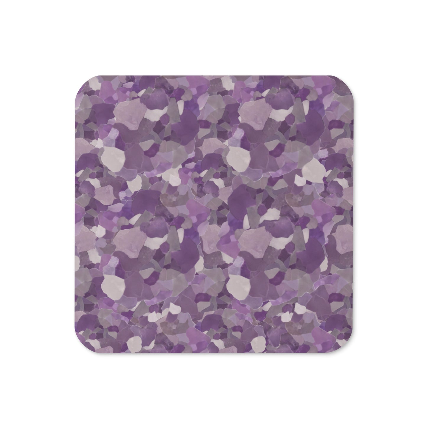 Amethyst Cork-Back Coaster