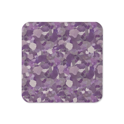 Amethyst Cork-Back Coaster