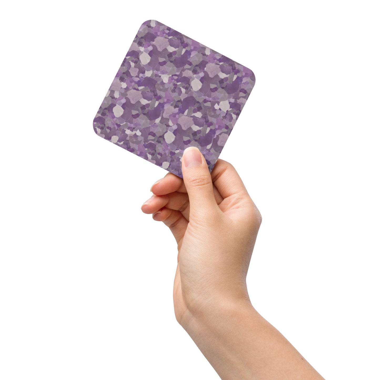 Amethyst Cork-Back Coaster