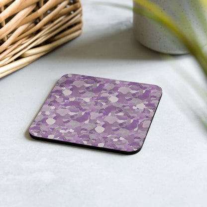 Amethyst Cork-Back Coaster