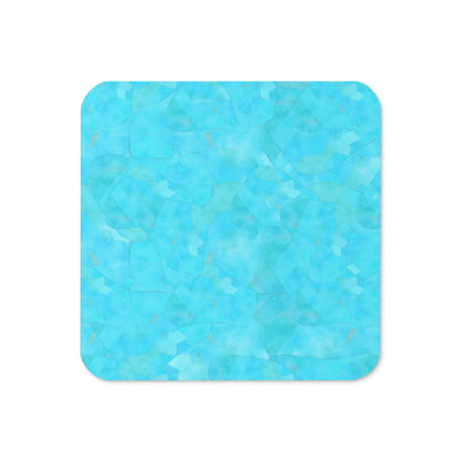 Turquoise Cork-Back Coaster