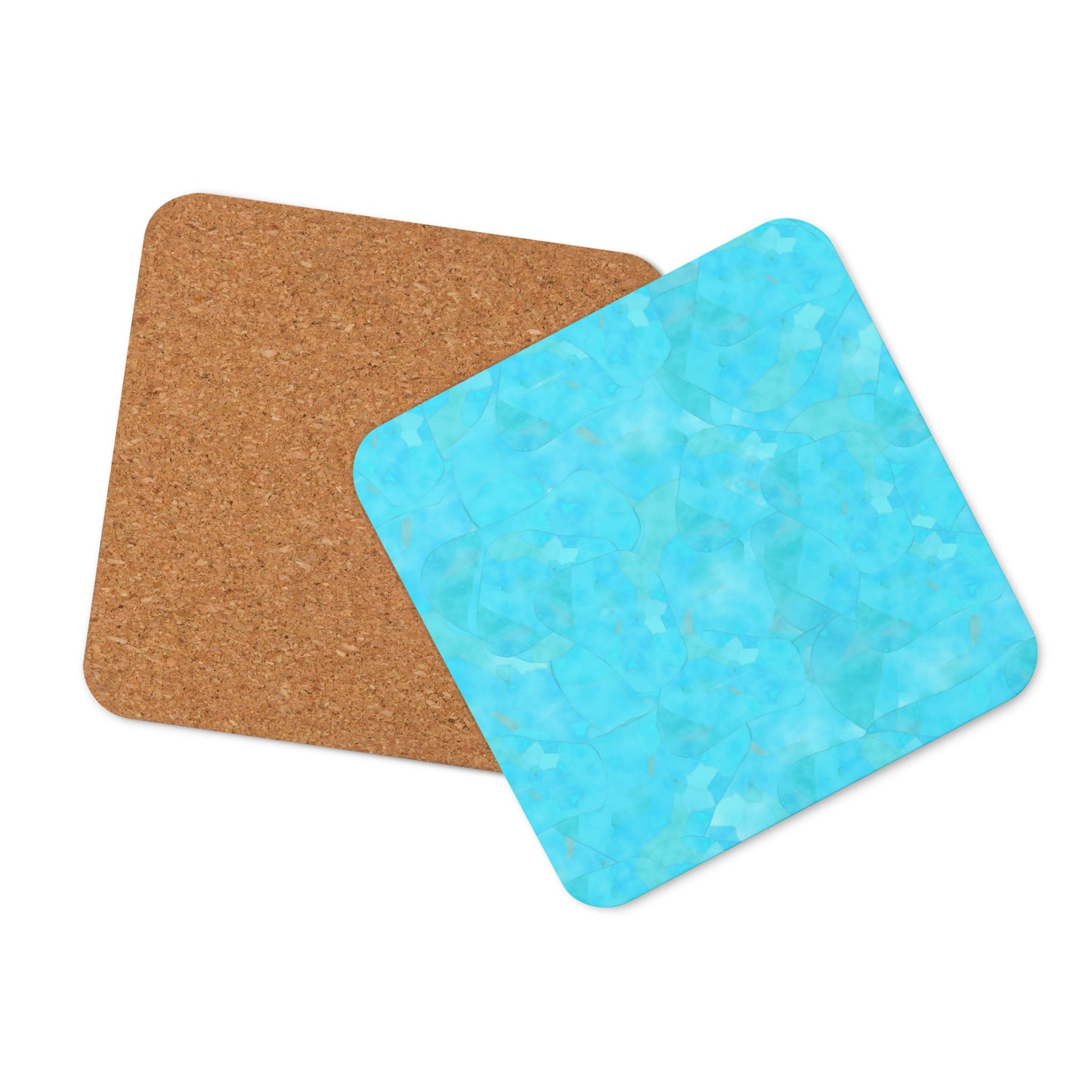 Turquoise Cork-Back Coaster