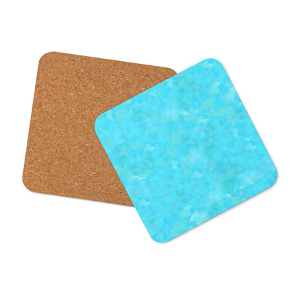 Turquoise Cork-Back Coaster