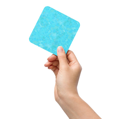 Turquoise Cork-Back Coaster