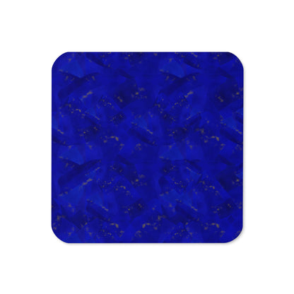Lapis Lazuli Cork-Back Coaster