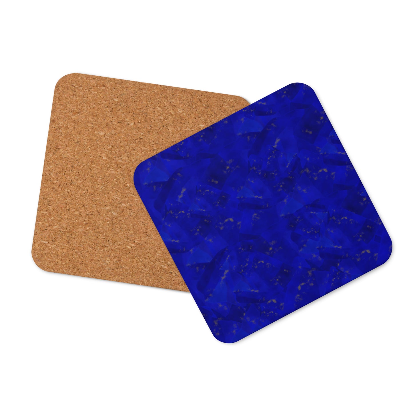 Lapis Lazuli Cork-Back Coaster