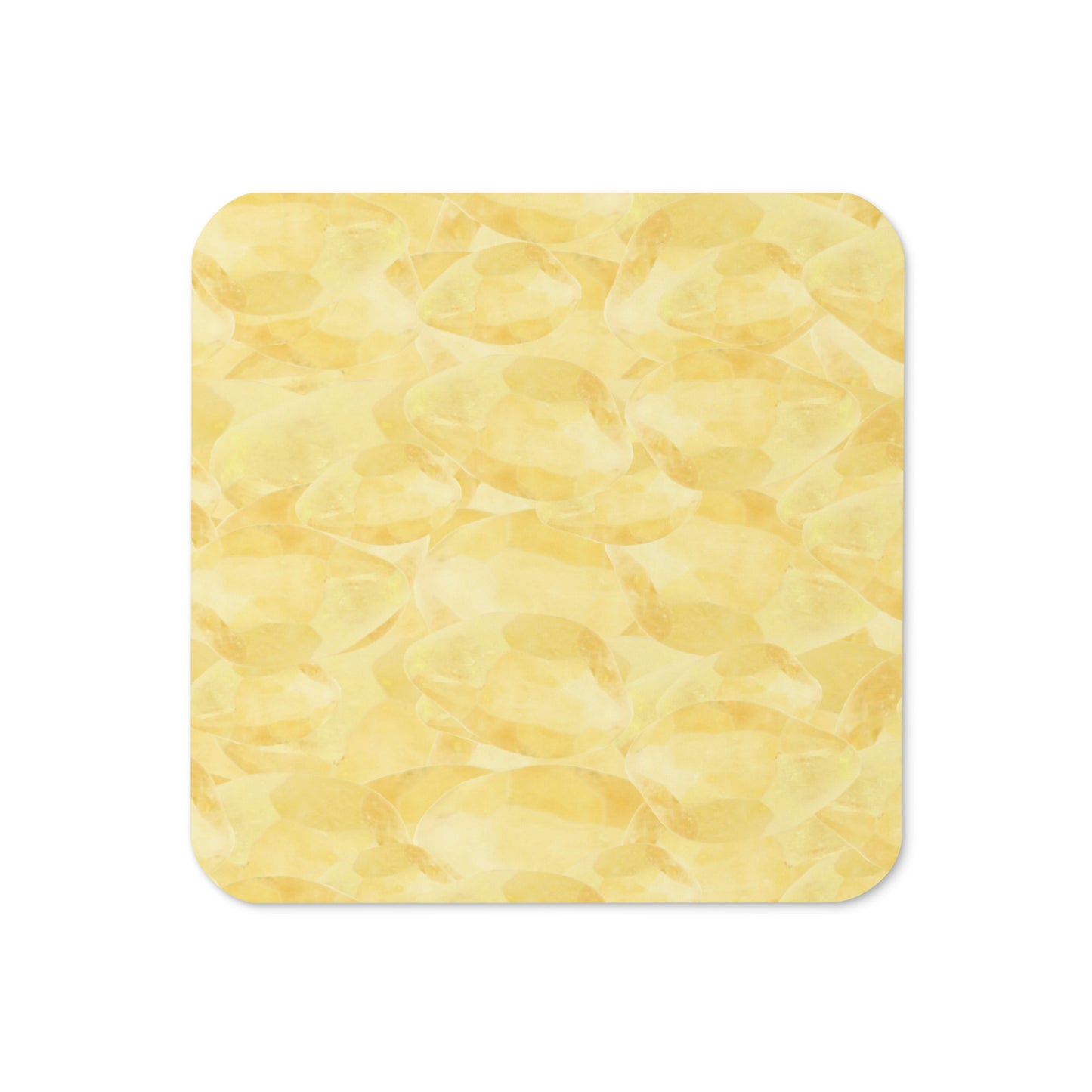 Citrine Cork-Back Coaster