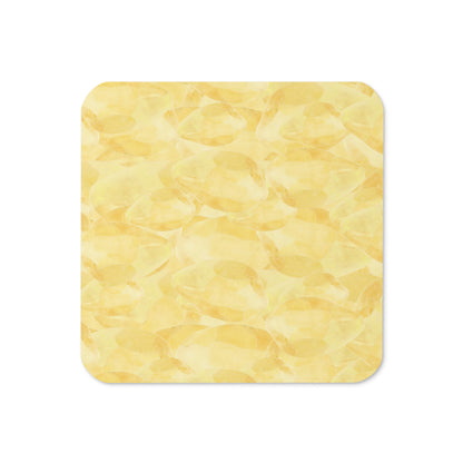 Citrine Cork-Back Coaster