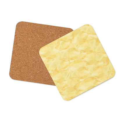 Citrine Cork-Back Coaster