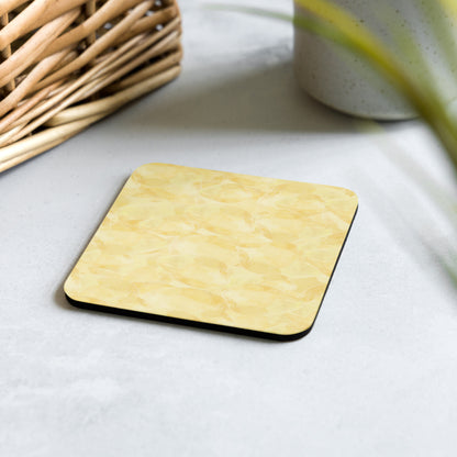 Citrine Cork-Back Coaster
