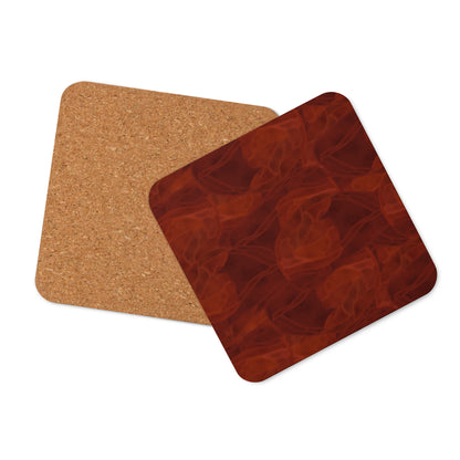 Red Jasper Cork-Back Coaster