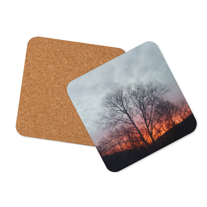 Dawn Cork-Back Coaster