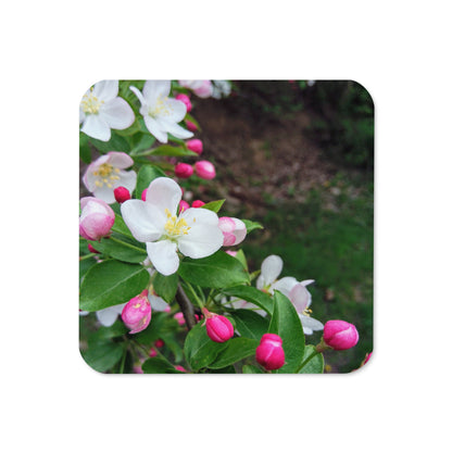 Spring Blossom Cork-Back Coaster