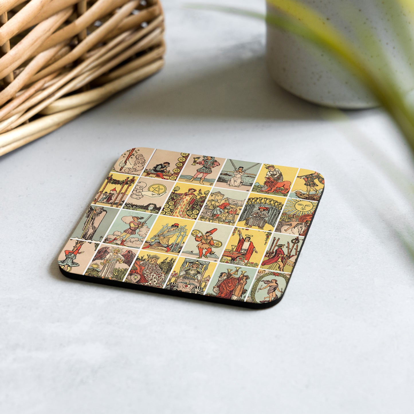 Tarot Cork-Back Coaster