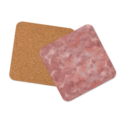 Rose Quartz Cork-Back Coaster