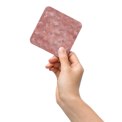 Rose Quartz Cork-Back Coaster