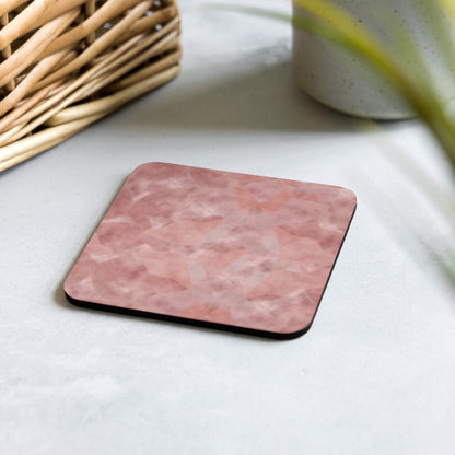 Rose Quartz Cork-Back Coaster