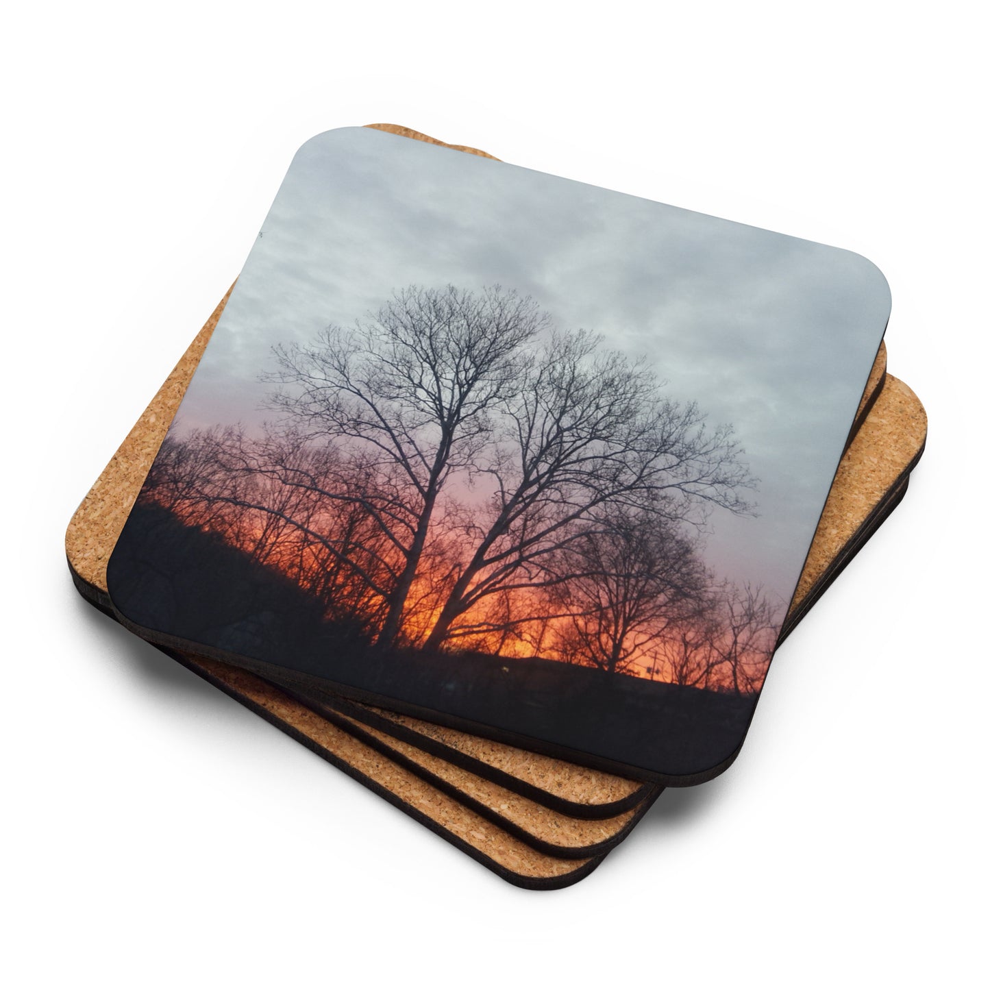 Dawn Cork-Back Coaster