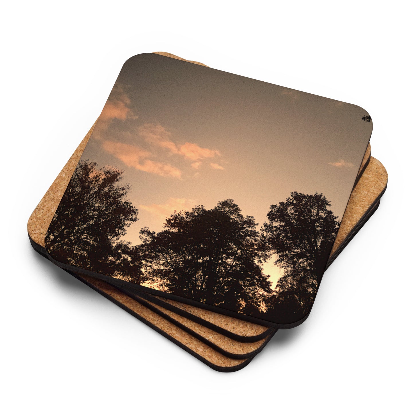 Dusk Cork-Back Coaster