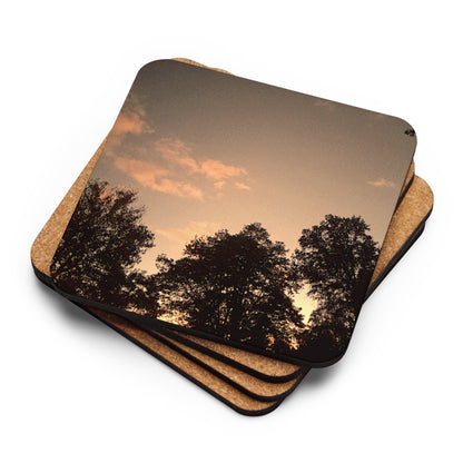 Dusk Cork-Back Coaster